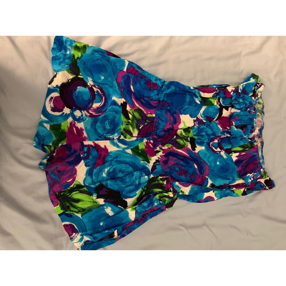 Shorts romper with pockets